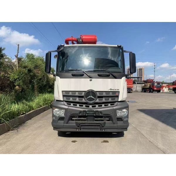 Original SANY Truck Mounted Concrete Boom Pump 62m With Benz Chassis