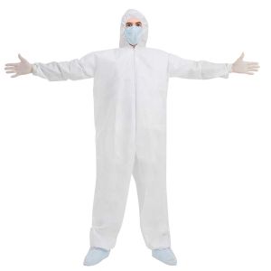 Buy cheap PPE Disposable Protective Coverall Waterproof White 25gsm-70gsm from wholesalers