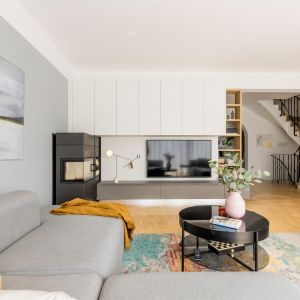 Contemporary Grey White Lacquer TV Cabinet Stand Bench