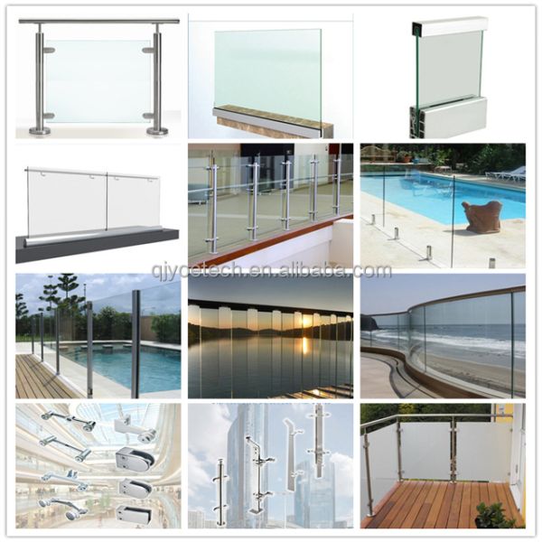 AS/NZS2208 1996 / SGCC/ CE 10mm 12mm Outdoor Glass Balustrade Glass Railing for Balcony