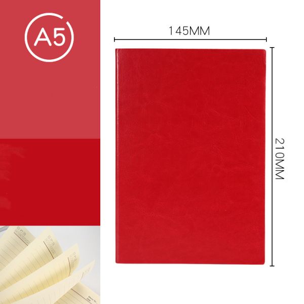 Custom Printed Business Leather Cover A5 Hardcover Journal Notebook with Calculator