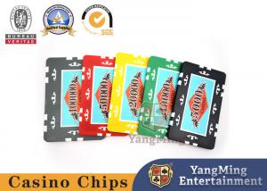 Cheap SGS Anti Counterfeit Frosted Sticker High Roller Casino Poker Chip Set wholesale