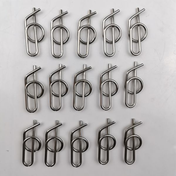 Stainless Steel Rue Clip 3/8" Jacobs Ladder Pin Quick Release Clevis Clip for Universal Sprint Car Compatibility