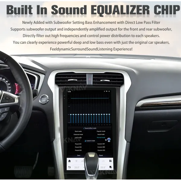 Viknav 13.6 Inch Android Auto Car Radio For Ford Mondeo 2013-2021 Multimedia Player GPS Navigation Head Unit Wireless Carplay