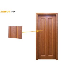 Interior Single Swing PVC Finished Hinged Wooden Door