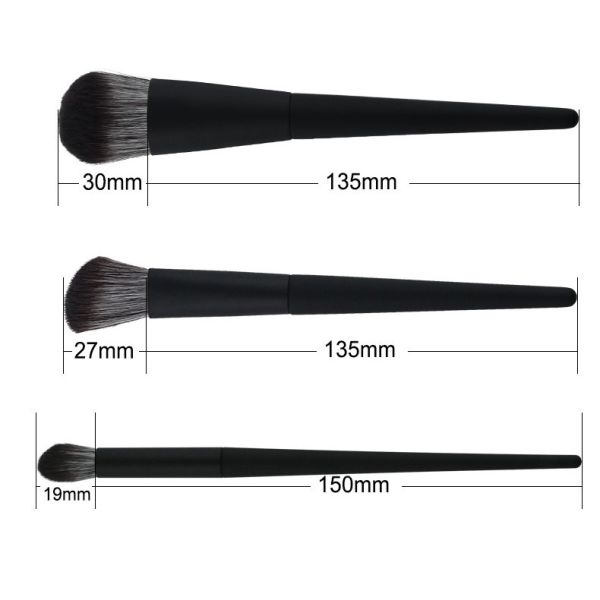 10pcs Premium Cosmetic Makeup Brush Set Cruelty Free Microcrystalline Hair Rubber Oil Processing