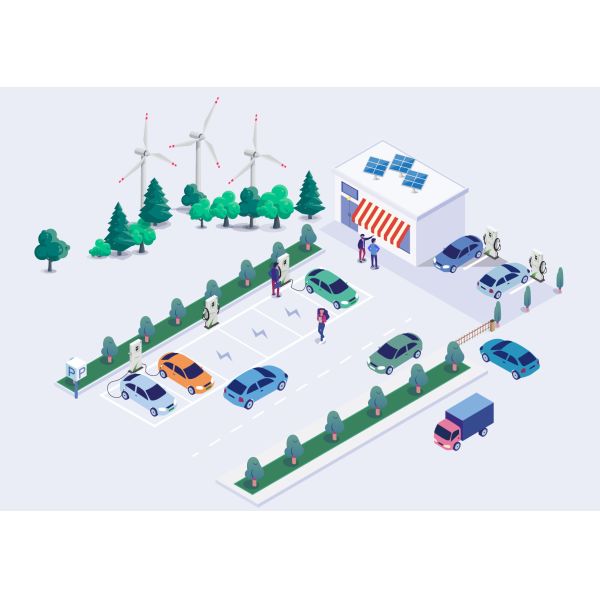 44kW Dual Head Dc Charging Station Commercial Public For Electric Vehicle Car