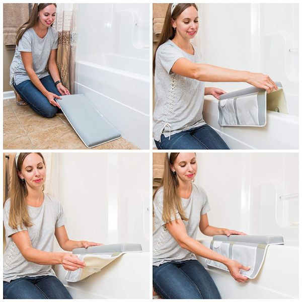 Premium Baby Bath Kneeler And Elbow Rest 1.5 Inch Thick With Strong Suction Cups