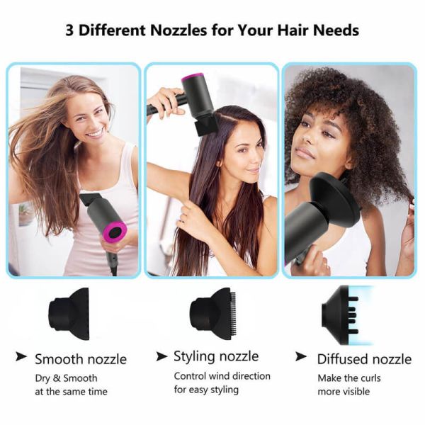 3 Heat Settings 2 Speed 3 Cool Settings Ionic Hair Dryer Quick Drying