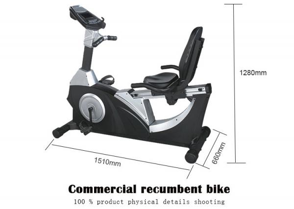Cardio Stationary Exercise Bike , Recumbent Magnetic Bodybuilding Bicycle Gym Machine