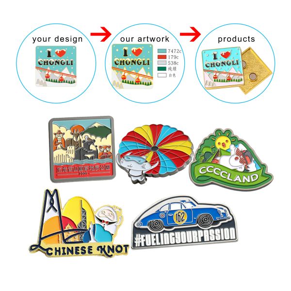 Tourist Souvenir Tin Fridge Magnet Refrigerator Photo Magnets