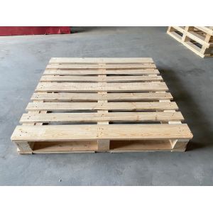 1200 X 1000 X 130mm 4 Way Wooden Pallet Strong Structure Euro Epal Solid Wooden