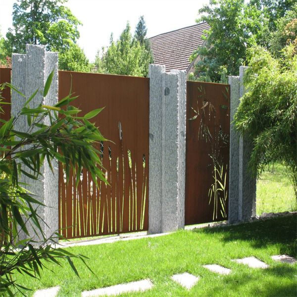Pre Rusted Metal Garden Products Corten Steel Decorative Panels Custom Made