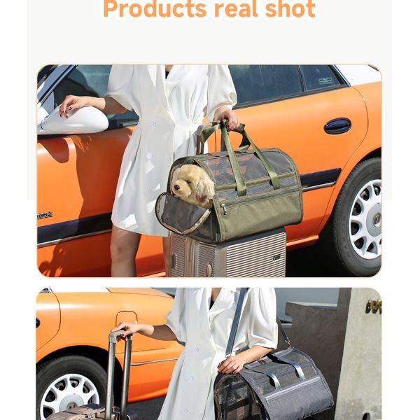 Pet Travel Carrier Bag Nylon Portable Luxury Pet Dog Carrier Outdoor Ventilation