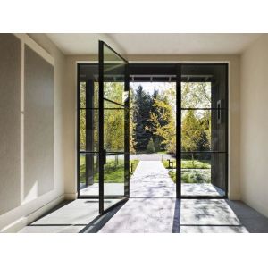China TS8390 Insulated Glass 2mm Aluminum Casement Door on sale