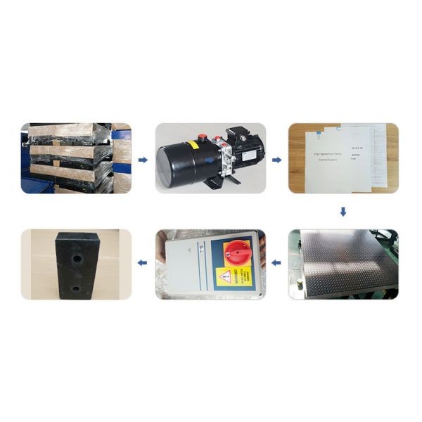 Welding Loading Dock Leveler Truck Container 0.75KW Automatic Plate 6000kg capacity