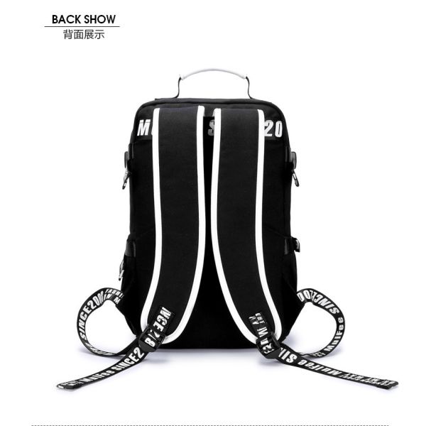 New men's shoulder bag canvas backpack schoolbag Korean high school students leisure travel computer bag