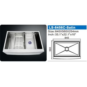 Rain Waterfall Stainless Steel Kitchen Sink 304SS Undermount Single Bowl