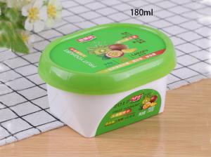 180ml Plastic ice cream container yogurt box with IML printing