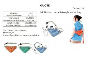 Cheap Multi-functional triangle waist bag wholesale