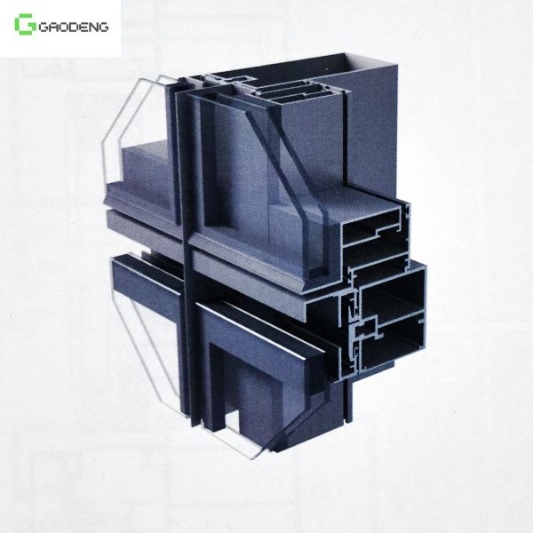 Quality Anodized  Hidden Frame Curtain Wall Aluminum Profile With  Great Durability for sale