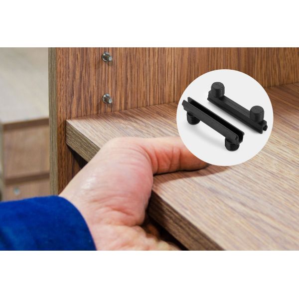 45.5mm High Stability Plastic Shelf Pins Cabinet Fittings For RTA Furniture