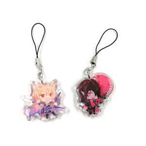 Custom Translucent Acrylic Anime Double Sided Different Printing Charms,Shaped