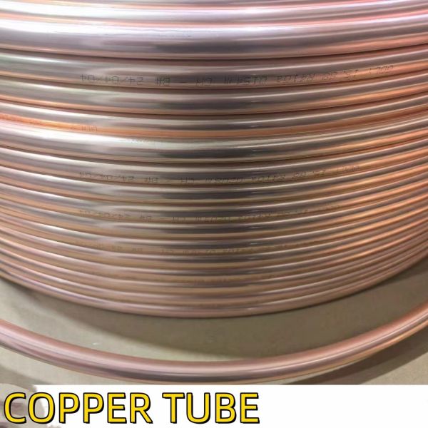 Electrical Conductivity Copper C1220 fi 6,35x0,6mm Red Copper Pipes C1100 Copper Tubing For Air Condition