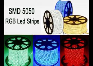 Cheap RGB 120 Volt Led Strip Lights , RoHS High Voltage Color Changing Led Strip wholesale