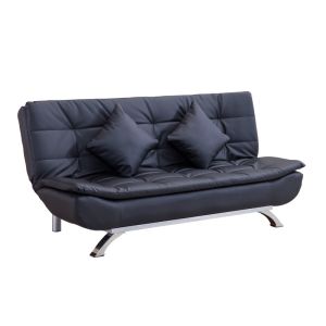 Cheap Metal Frame PU Leather Home Convertible Sofa Bed wholesale