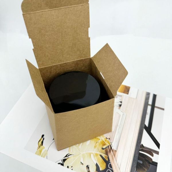 Hot Foil Stamping Corrugated Paper Cans Packaging Cardboard Paper Tube Candle Packaging