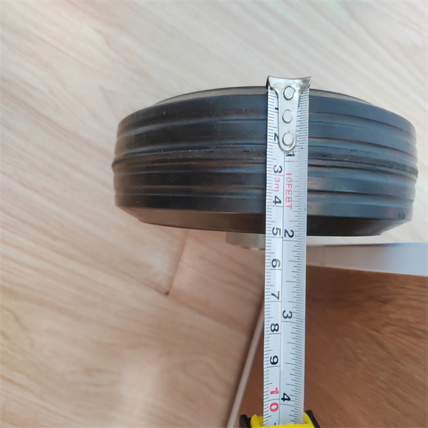 Wagon 8 Inch Solid Rubber Wheels Flat Replacement Solid Rubber Tires For Hand Truck