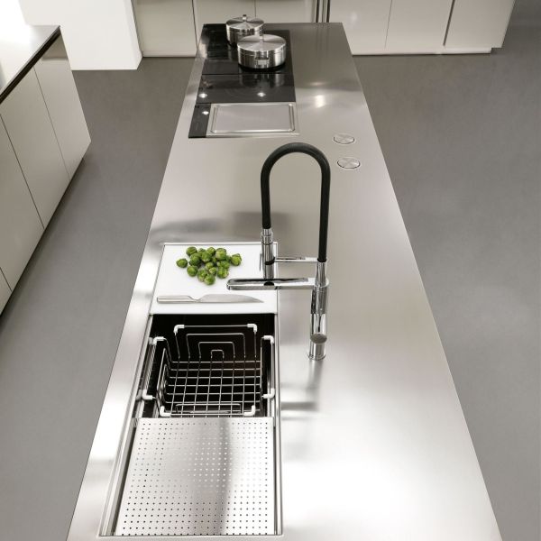 304 Stainless Steel Kitchen Cabinet With Smart Customize Kitchen Cabinet For Villa