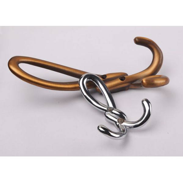 Twist Shape Coat Rack Clothes Hanger Hooks Double Hooks Antique Copper