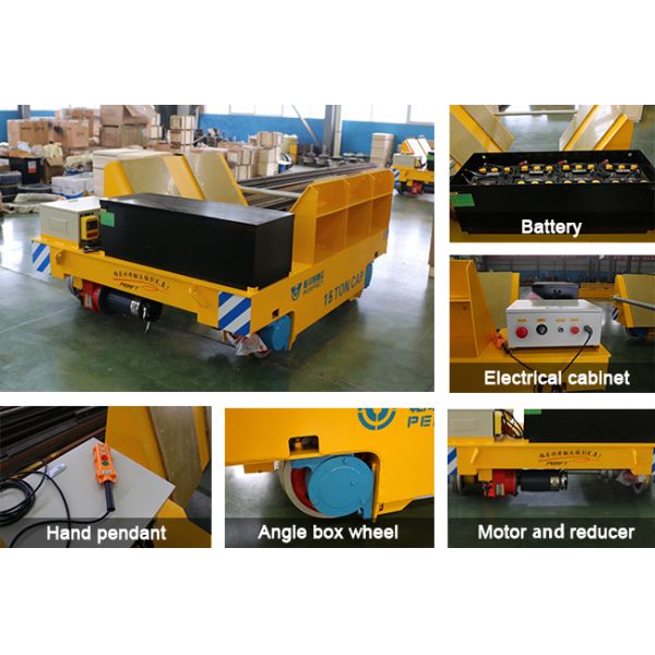 Wireless Control Battery Transfer Cart Wagon Electrical Coil Transport Bogie