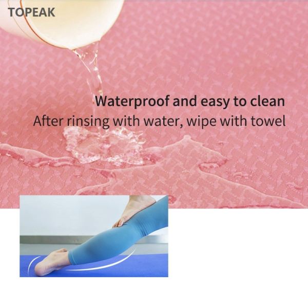 Sgs Certified Tpe Material Fitness Yoga Mat With Strap 10mm 12mm Yoga Mat Xl Size