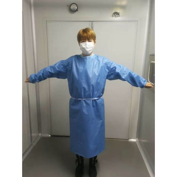 Wholesale Against Fluid Protective Coverall SMS Non Woven Disposable Sterile Surgical Isolation Gown
