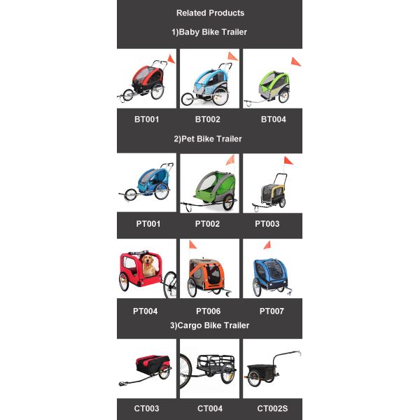 Outdoor Baby Sport Stroller Bike Trailer Transport Child Bike Trailer