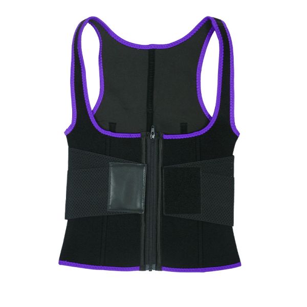 Elastic Belt Zipper Closure Workout Waist Trainer Vest Women'S Plus Size