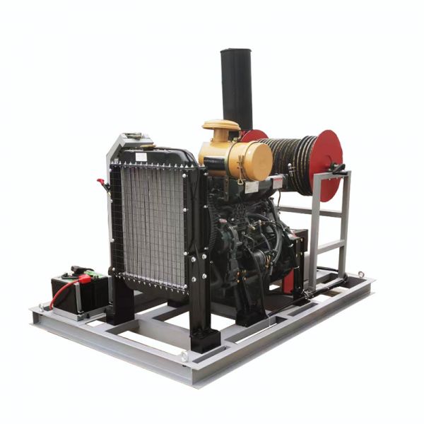 100L/Min Water Jet Sewer Cleaner Large Diesel Driven