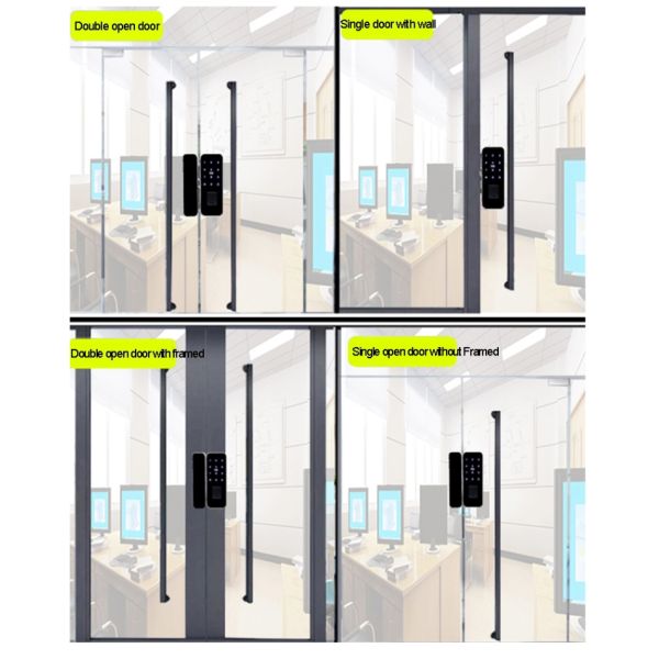 Low Consumption Sliding Glass Door Security Locks For 8-12mm Glass Door