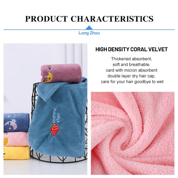 Square Magic Super Absorbent Microfiber Hair Towel Wrap for Women Quick Dry Turban Wraps Hair Drying Towel