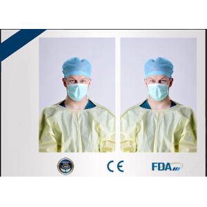 China Non Irritating Disposable Isolation Gown , Full Length Disposable Barrier Gowns on sale