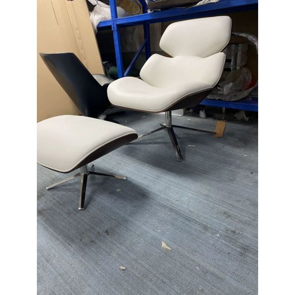 Modern hotel bedroom furniture Lounge chair rotatable aluminum leisure chair set