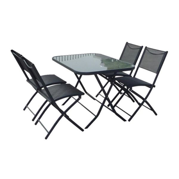 Aluminum Frame Garden Folding Table And Chairs Rustproof For Event