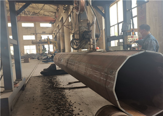 Dodecagonal Octagonal Steel Conical Power Transmission Poles 25-40FT Direct Buried