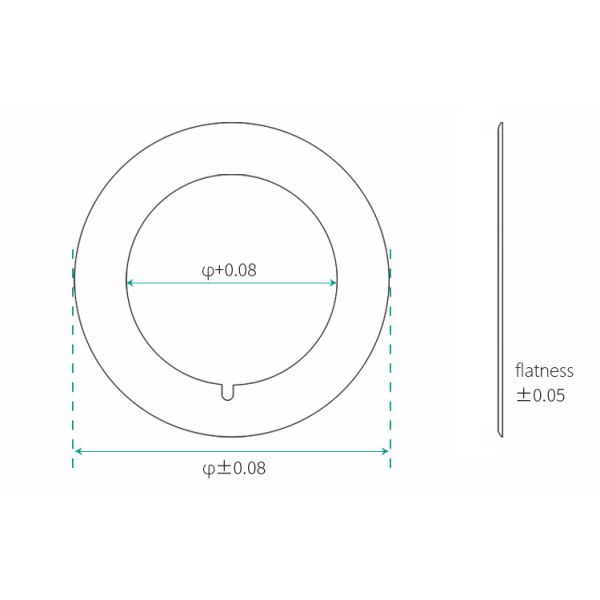 45x8x0.3Mm Stainless Steel 420J2 Rotary Cutter Blades For Metal Cutting Lines