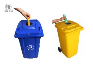 Cheap 100 Lt Plastic Rubbish Bins Waste Wheelie Bin 120 Litre With Lock And Rubber Stopper wholesale