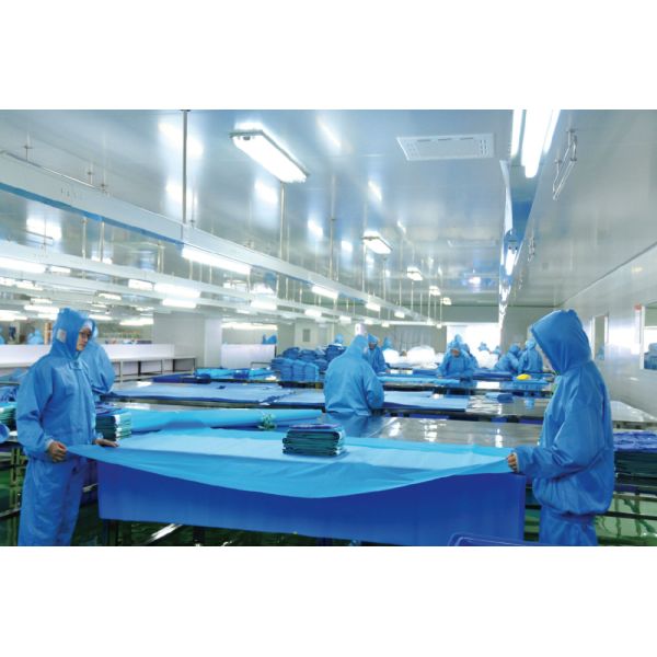 Soft Blue Spunlance Disposable Surgical Drapes Side With Tape 150X195 Cm