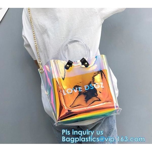 Purses PVC Vinyl Plastic Purse Bag Handbag Ladies, Summer pvc tote bag lady transparent PVC handbags, Shoulder Handbag H